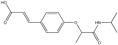 3-{4-[1-(propan-2-ylcarbamoyl)ethoxy]phenyl}prop-2-enoic acid|