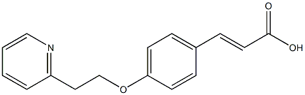 3-{4-[2-(pyridin-2-yl)ethoxy]phenyl}prop-2-enoic acid Structure