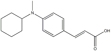3-{4-[cyclohexyl(methyl)amino]phenyl}prop-2-enoic acid Struktur