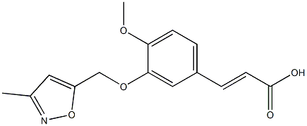 3-{4-methoxy-3-[(3-methyl-1,2-oxazol-5-yl)methoxy]phenyl}prop-2-enoic acid|