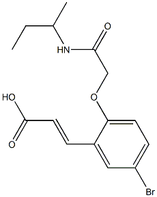 3-{5-bromo-2-[(butan-2-ylcarbamoyl)methoxy]phenyl}prop-2-enoic acid Structure