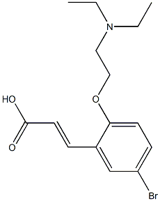 3-{5-bromo-2-[2-(diethylamino)ethoxy]phenyl}prop-2-enoic acid Structure