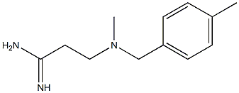 3-{methyl[(4-methylphenyl)methyl]amino}propanimidamide Structure