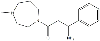 3-amino-1-(4-methyl-1,4-diazepan-1-yl)-3-phenylpropan-1-one Structure