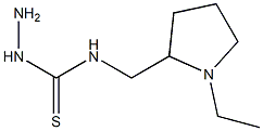 3-amino-1-[(1-ethylpyrrolidin-2-yl)methyl]thiourea 化学構造式