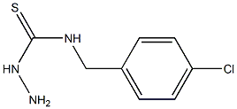 3-amino-1-[(4-chlorophenyl)methyl]thiourea Struktur