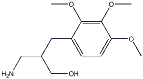 3-amino-2-[(2,3,4-trimethoxyphenyl)methyl]propan-1-ol Struktur