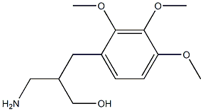 3-amino-2-[(2,3,4-trimethoxyphenyl)methyl]propan-1-ol 化学構造式