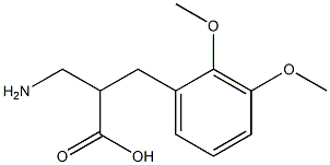 3-amino-2-[(2,3-dimethoxyphenyl)methyl]propanoic acid 结构式