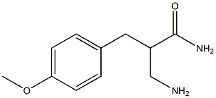 3-amino-2-[(4-methoxyphenyl)methyl]propanamide Struktur