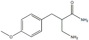 3-amino-2-[(4-methoxyphenyl)methyl]propanamide 化学構造式