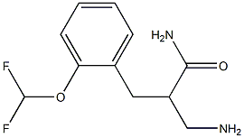 3-amino-2-{[2-(difluoromethoxy)phenyl]methyl}propanamide Structure