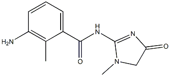 3-amino-2-methyl-N-(1-methyl-4-oxo-4,5-dihydro-1H-imidazol-2-yl)benzamide Structure