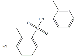 3-amino-2-methyl-N-(2-methylphenyl)benzene-1-sulfonamide 化学構造式