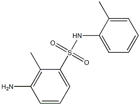 3-amino-2-methyl-N-(2-methylphenyl)benzene-1-sulfonamide 结构式