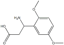 3-amino-3-(2,5-dimethoxyphenyl)propanoic acid Structure