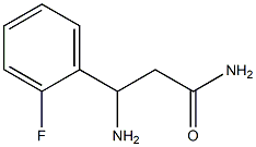 3-amino-3-(2-fluorophenyl)propanamide 结构式