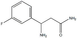 3-amino-3-(3-fluorophenyl)propanamide,,结构式