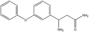 3-amino-3-(3-phenoxyphenyl)propanamide,,结构式