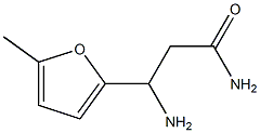 3-amino-3-(5-methylfuran-2-yl)propanamide 结构式