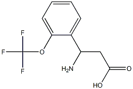 3-amino-3-[2-(trifluoromethoxy)phenyl]propanoic acid Struktur