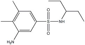 3-amino-4,5-dimethyl-N-(pentan-3-yl)benzene-1-sulfonamide