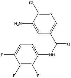 3-amino-4-chloro-N-(2,3,4-trifluorophenyl)benzamide Struktur