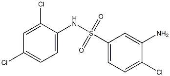 3-amino-4-chloro-N-(2,4-dichlorophenyl)benzene-1-sulfonamide,,结构式