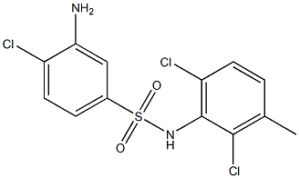 3-amino-4-chloro-N-(2,6-dichloro-3-methylphenyl)benzene-1-sulfonamide