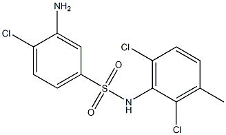  3-amino-4-chloro-N-(2,6-dichloro-3-methylphenyl)benzene-1-sulfonamide