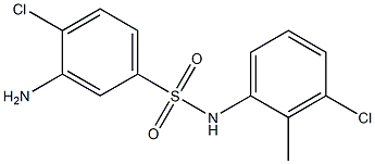 3-amino-4-chloro-N-(3-chloro-2-methylphenyl)benzene-1-sulfonamide