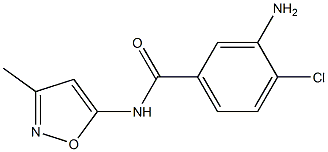 3-amino-4-chloro-N-(3-methyl-1,2-oxazol-5-yl)benzamide Structure