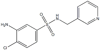  3-amino-4-chloro-N-(pyridin-3-ylmethyl)benzene-1-sulfonamide