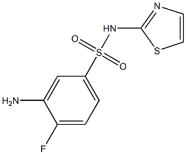 3-amino-4-fluoro-N-(1,3-thiazol-2-yl)benzene-1-sulfonamide