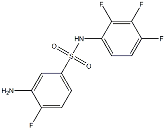 3-amino-4-fluoro-N-(2,3,4-trifluorophenyl)benzene-1-sulfonamide 结构式