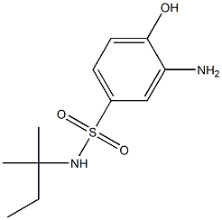 3-amino-4-hydroxy-N-(2-methylbutan-2-yl)benzene-1-sulfonamide Structure