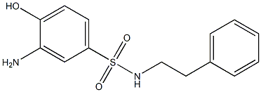 3-amino-4-hydroxy-N-(2-phenylethyl)benzene-1-sulfonamide Structure