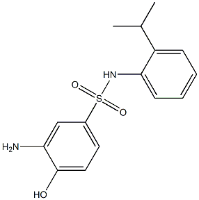 3-amino-4-hydroxy-N-[2-(propan-2-yl)phenyl]benzene-1-sulfonamide