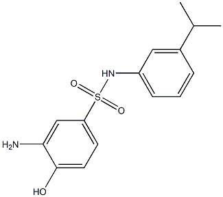 3-amino-4-hydroxy-N-[3-(propan-2-yl)phenyl]benzene-1-sulfonamide Structure