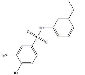  3-amino-4-hydroxy-N-[3-(propan-2-yl)phenyl]benzene-1-sulfonamide