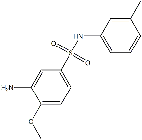 3-amino-4-methoxy-N-(3-methylphenyl)benzene-1-sulfonamide