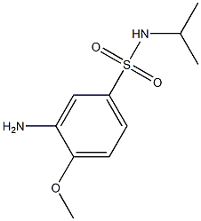 3-amino-4-methoxy-N-(propan-2-yl)benzene-1-sulfonamide Structure