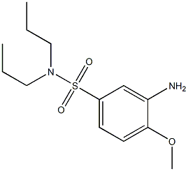 3-amino-4-methoxy-N,N-dipropylbenzene-1-sulfonamide,,结构式