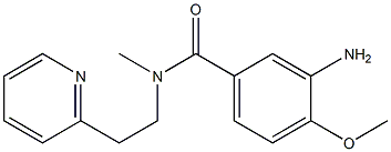 3-amino-4-methoxy-N-methyl-N-[2-(pyridin-2-yl)ethyl]benzamide Struktur