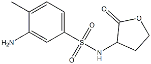 3-amino-4-methyl-N-(2-oxooxolan-3-yl)benzene-1-sulfonamide Structure