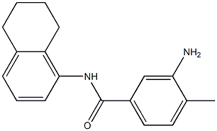 3-amino-4-methyl-N-(5,6,7,8-tetrahydronaphthalen-1-yl)benzamide 结构式