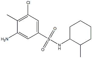 3-amino-5-chloro-4-methyl-N-(2-methylcyclohexyl)benzene-1-sulfonamide Structure