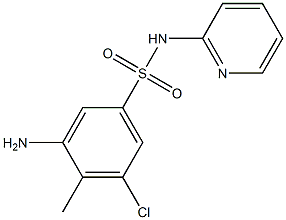 3-amino-5-chloro-4-methyl-N-(pyridin-2-yl)benzene-1-sulfonamide