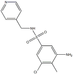 3-amino-5-chloro-4-methyl-N-(pyridin-4-ylmethyl)benzene-1-sulfonamide