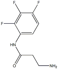 3-amino-N-(2,3,4-trifluorophenyl)propanamide 化学構造式